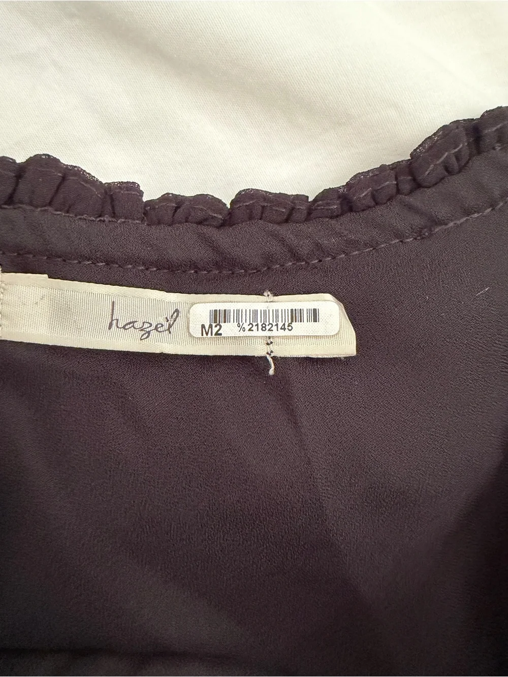 hazel One-Shoulder Black Ruffle Dress - Picture 2 of 4